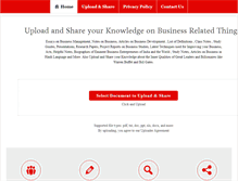 Tablet Screenshot of businessmanagementideas.com
